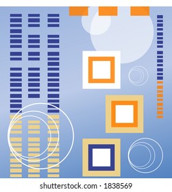 abstract background squares and circles