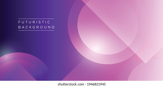 Abstract background - squares and circles composition created with lights and shadows. Technology or business digital template. Trendy simple fluid color gradient abstract background with dynamic