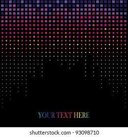 Abstract background with squares different colors