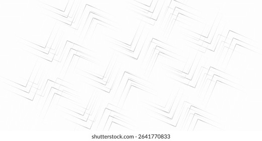 Abstract background with squares. Geometric line patterns background. Modern business technology concept backdrop with white light and shadows.