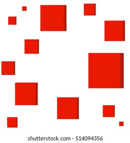 Abstract background with squares, geometric shapes, bright vector illustration, eps 10