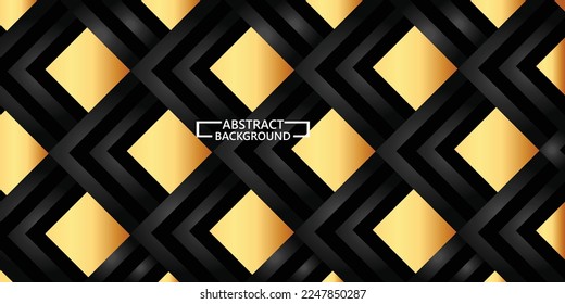fondo abstracto de cuadrados con colores dorados gradientes y negros 