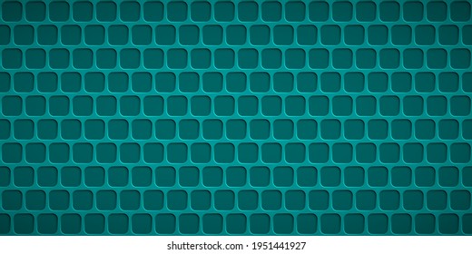 Abstract background with squares holes in light blue colors