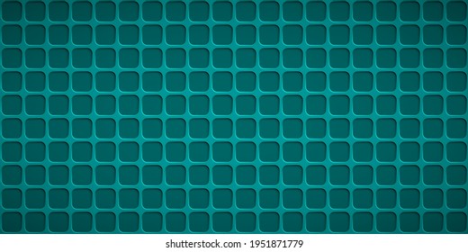Abstract background with squares holes in light blue colors