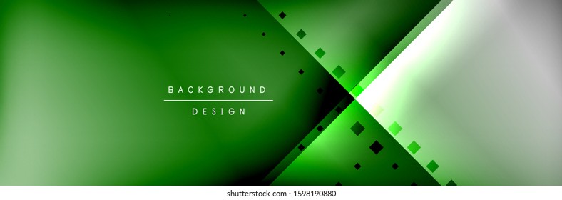 Abstract background - squares and lines composition created with lights and shadows. Technology or business digital template. Trendy simple fluid color gradient abstract background with dynamic