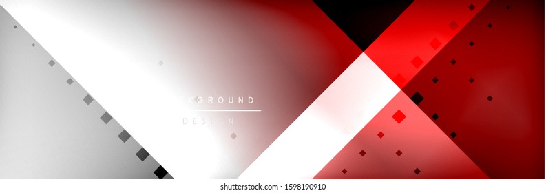 Abstract background - squares and lines composition created with lights and shadows. Technology or business digital template. Trendy simple fluid color gradient abstract background with dynamic