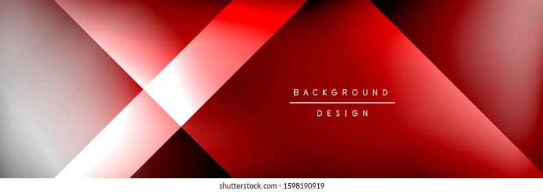 Abstract background - squares and lines composition created with lights and shadows. Technology or business digital template. Trendy simple fluid color gradient abstract background with dynamic