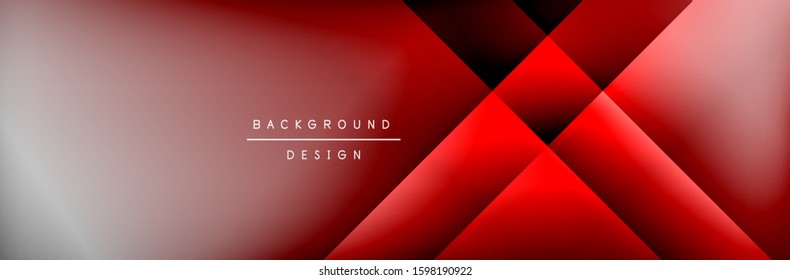 Abstract background - squares and lines composition created with lights and shadows. Technology or business digital template. Trendy simple fluid color gradient abstract background with dynamic