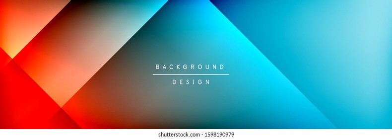 Abstract background - squares and lines composition created with lights and shadows. Technology or business digital template. Trendy simple fluid color gradient abstract background with dynamic