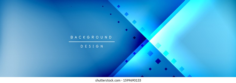 Abstract background - squares and lines composition created with lights and shadows. Technology or business digital template. Trendy simple fluid color gradient abstract background with dynamic