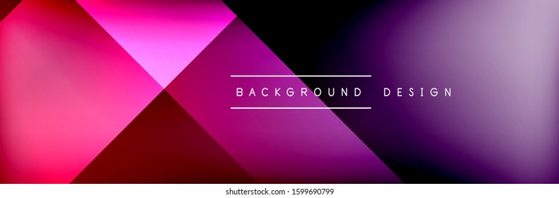 Abstract background - squares and lines composition created with lights and shadows. Technology or business digital template. Trendy simple fluid color gradient abstract background with dynamic