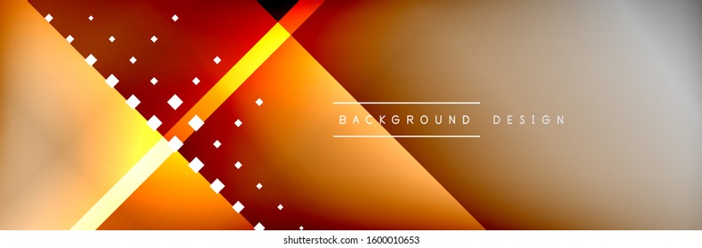 Abstract background - squares and lines composition created with lights and shadows. Technology or business digital template. Trendy simple fluid color gradient abstract background with dynamic