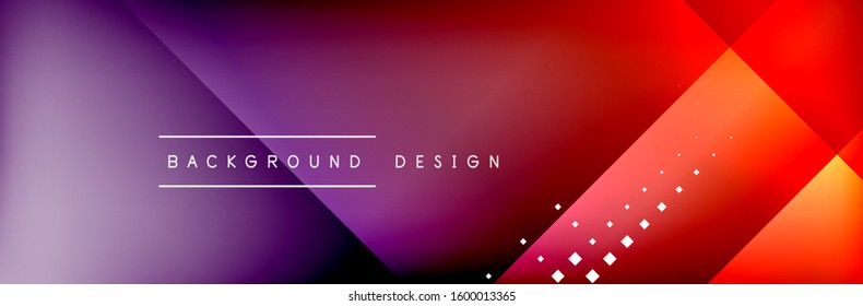 Abstract background - squares and lines composition created with lights and shadows. Technology or business digital template. Trendy simple fluid color gradient abstract background with dynamic