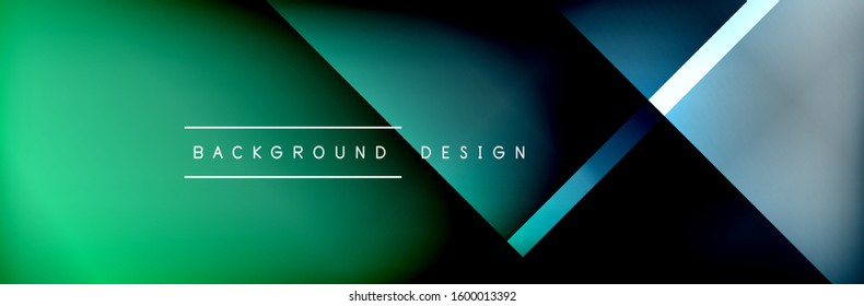 Abstract background - squares and lines composition created with lights and shadows. Technology or business digital template. Trendy simple fluid color gradient abstract background with dynamic