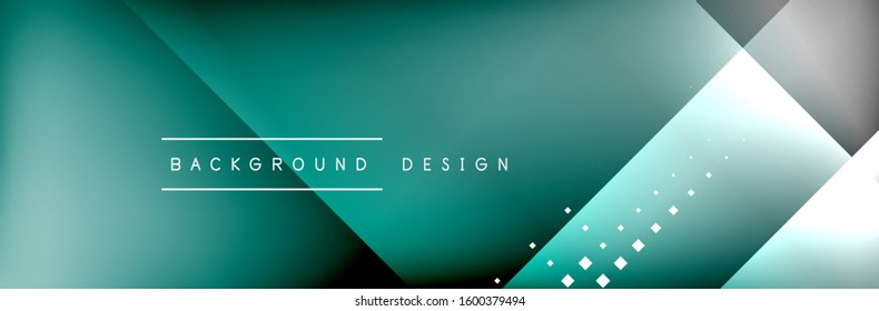 Abstract background - squares and lines composition created with lights and shadows. Technology or business digital template. Trendy simple fluid color gradient abstract background with dynamic
