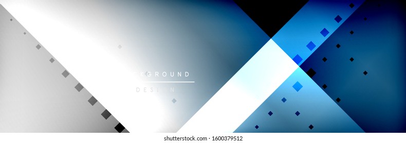 Abstract background - squares and lines composition created with lights and shadows. Technology or business digital template. Trendy simple fluid color gradient abstract background with dynamic