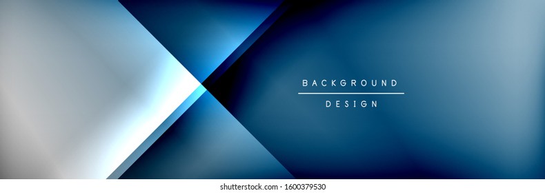 Abstract background - squares and lines composition created with lights and shadows. Technology or business digital template. Trendy simple fluid color gradient abstract background with dynamic