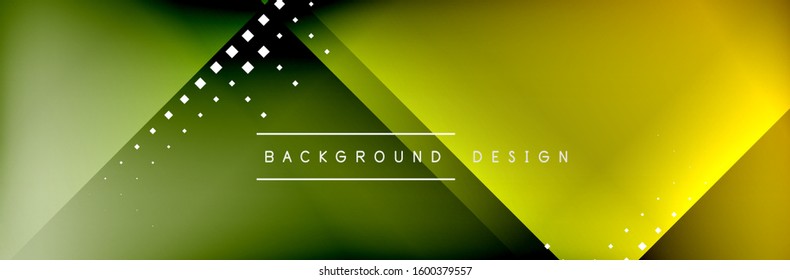 Abstract background - squares and lines composition created with lights and shadows. Technology or business digital template. Trendy simple fluid color gradient abstract background with dynamic