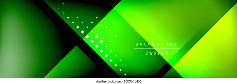 Abstract background - squares and lines composition created with lights and shadows. Technology or business digital template. Trendy simple fluid color gradient abstract background with dynamic
