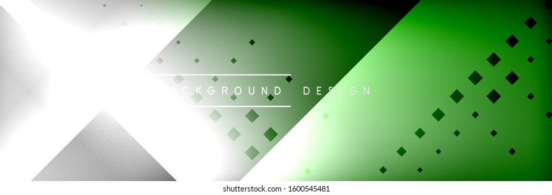 Abstract background - squares and lines composition created with lights and shadows. Technology or business digital template. Trendy simple fluid color gradient abstract background with dynamic