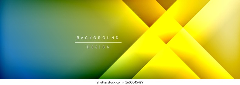 Abstract background - squares and lines composition created with lights and shadows. Technology or business digital template. Trendy simple fluid color gradient abstract background with dynamic