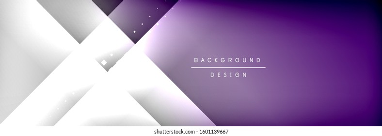 Abstract background - squares and lines composition created with lights and shadows. Technology or business digital template. Trendy simple fluid color gradient abstract background with dynamic