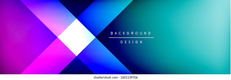 Abstract background - squares and lines composition created with lights and shadows. Technology or business digital template. Trendy simple fluid color gradient abstract background with dynamic