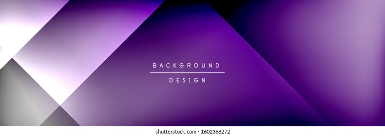 Abstract background - squares and lines composition created with lights and shadows. Technology or business digital template. Trendy simple fluid color gradient abstract background with dynamic