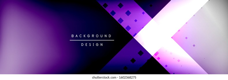 Abstract background - squares and lines composition created with lights and shadows. Technology or business digital template. Trendy simple fluid color gradient abstract background with dynamic