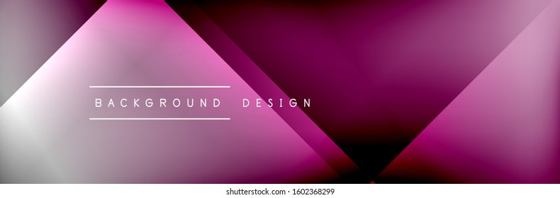 Abstract background - squares and lines composition created with lights and shadows. Technology or business digital template. Trendy simple fluid color gradient abstract background with dynamic