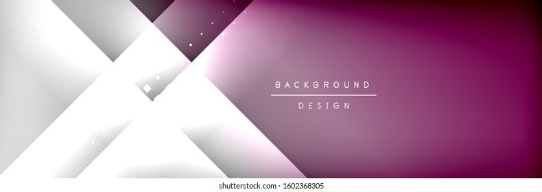 Abstract background - squares and lines composition created with lights and shadows. Technology or business digital template. Trendy simple fluid color gradient abstract background with dynamic