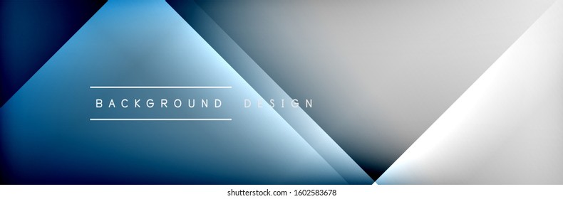 Abstract background - squares and lines composition created with lights and shadows. Technology or business digital template. Trendy simple fluid color gradient abstract background with dynamic