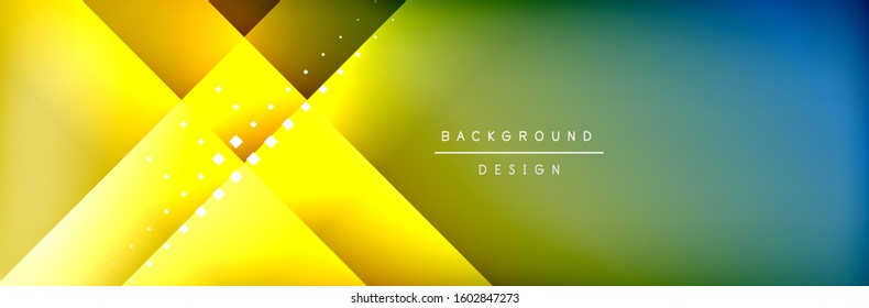 Abstract background - squares and lines composition created with lights and shadows. Technology or business digital template. Trendy simple fluid color gradient abstract background with dynamic