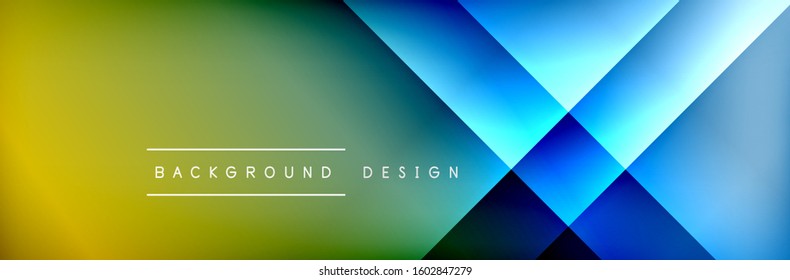Fondo abstracto - composición de cuadrados y líneas con luces y sombras. Tecnología o plantilla digital de negocios. Fondo abstracto de degradado de color de fluido simple y a la moda con fondo dinámico