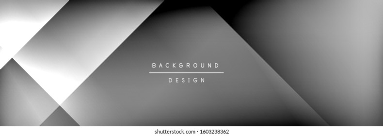 Abstract background - squares and lines composition created with lights and shadows. Technology or business digital template. Trendy simple fluid color gradient abstract background with dynamic