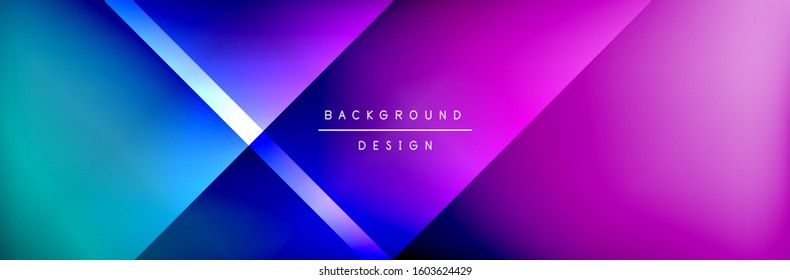 Abstract background - squares and lines composition created with lights and shadows. Technology or business digital template. Trendy simple fluid color gradient abstract background with dynamic