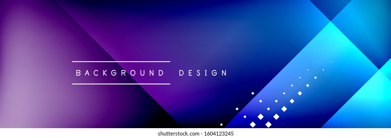 Abstract background - squares and lines composition created with lights and shadows. Technology or business digital template. Trendy simple fluid color gradient abstract background with dynamic