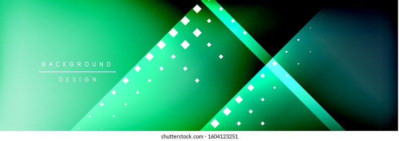 Abstract background - squares and lines composition created with lights and shadows. Technology or business digital template. Trendy simple fluid color gradient abstract background with dynamic