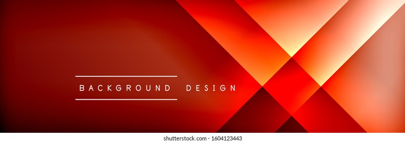 Abstract background - squares and lines composition created with lights and shadows. Technology or business digital template. Trendy simple fluid color gradient abstract background with dynamic