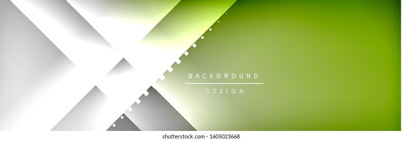 Abstract background - squares and lines composition created with lights and shadows. Technology or business digital template. Trendy simple fluid color gradient abstract background with dynamic