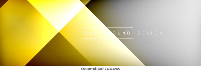 Abstract background - squares and lines composition created with lights and shadows. Technology or business digital template. Trendy simple fluid color gradient abstract background with dynamic