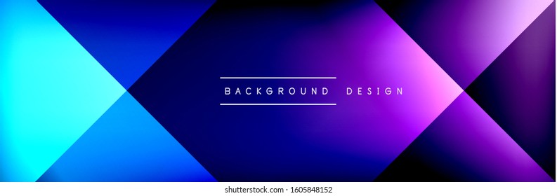 Abstract background - squares and lines composition created with lights and shadows. Technology or business digital template. Trendy simple fluid color gradient abstract background with dynamic