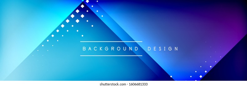 Abstract background - squares and lines composition created with lights and shadows. Technology or business digital template. Trendy simple fluid color gradient abstract background with dynamic