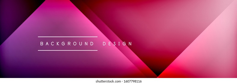 Abstract background - squares and lines composition created with lights and shadows. Technology or business digital template. Trendy simple fluid color gradient abstract background with dynamic