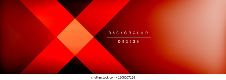Abstract background - squares and lines composition created with lights and shadows. Technology or business digital template. Trendy simple fluid color gradient abstract background with dynamic