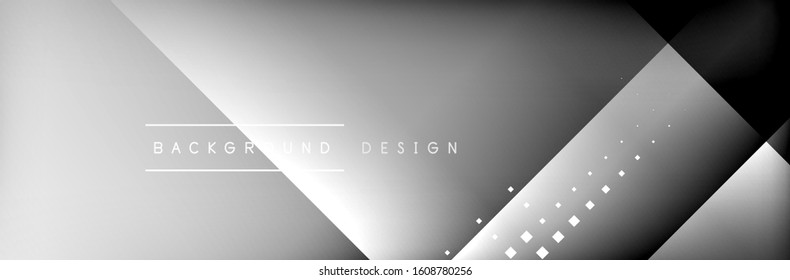 Abstract background - squares and lines composition created with lights and shadows. Technology or business digital template. Trendy simple fluid color gradient abstract background with dynamic