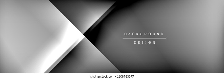 Abstract background - squares and lines composition created with lights and shadows. Technology or business digital template. Trendy simple fluid color gradient abstract background with dynamic