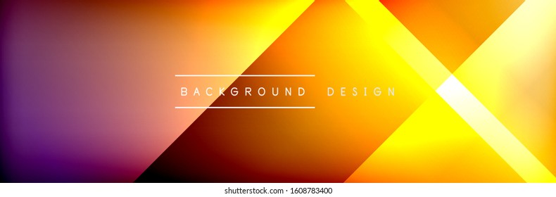 Abstract background - squares and lines composition created with lights and shadows. Technology or business digital template. Trendy simple fluid color gradient abstract background with dynamic