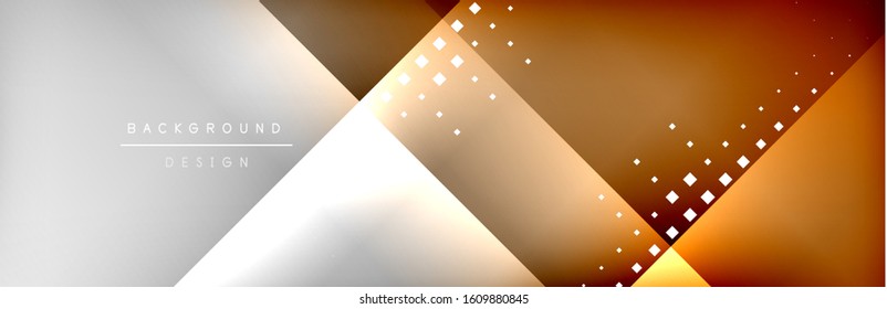 Abstract background - squares and lines composition created with lights and shadows. Technology or business digital template. Trendy simple fluid color gradient abstract background with dynamic
