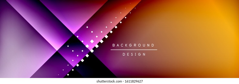 Fondo abstracto - composición de cuadrados y líneas con luces y sombras. Tecnología o plantilla digital de negocios. Fondo abstracto de degradado de color de fluido simple y a la moda con fondo dinámico